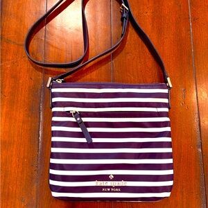 Kate Spade Crossbody Bag, Black/White stripe